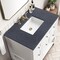 James Martin Vanities Breckenridge 36in Single Vanity, Bright White w/ 3 CM Charcoal Soapstone Top 330-V36-BW-3CSP - alternate 7